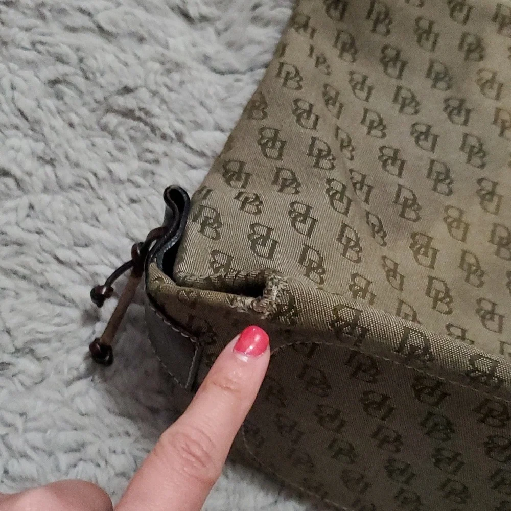 DOONEY & BOURKE monogram tassel tote bag